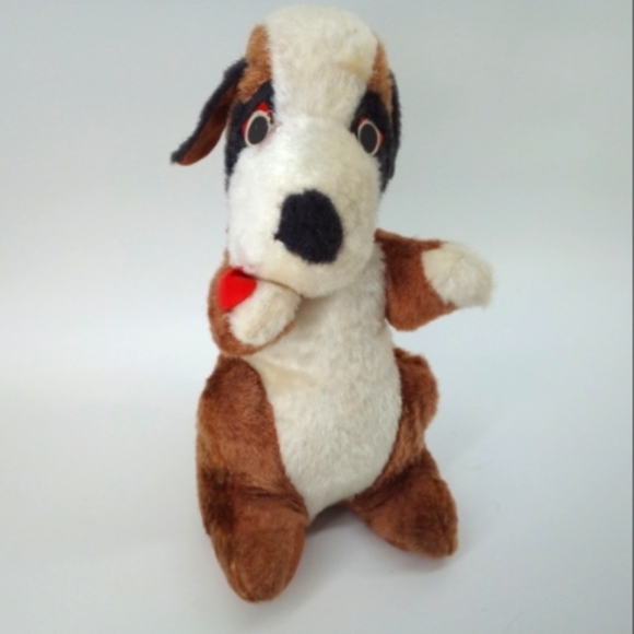 1960's Brown Big Stuffed Animal Dogs Gund 2000 Heads And